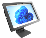 Anti-Theft Acrylic Case with K Series 360 Rotate 180 Swivel Metal Desktop Stand for MS Surface Series