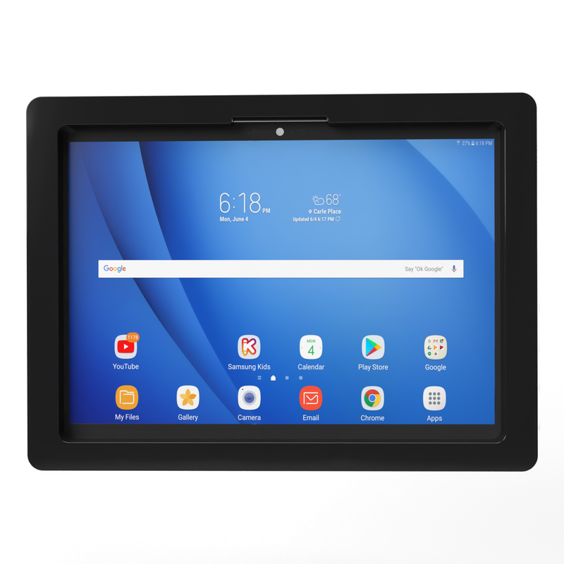 Samsung Galaxy 10" 11" TAB S 10.5, S2 S3 9.7, S4 S5 S5e S6 10.5, Lite 10.4, S7 11" S8 S9 Acrylic Security Enclosure VESA Ready