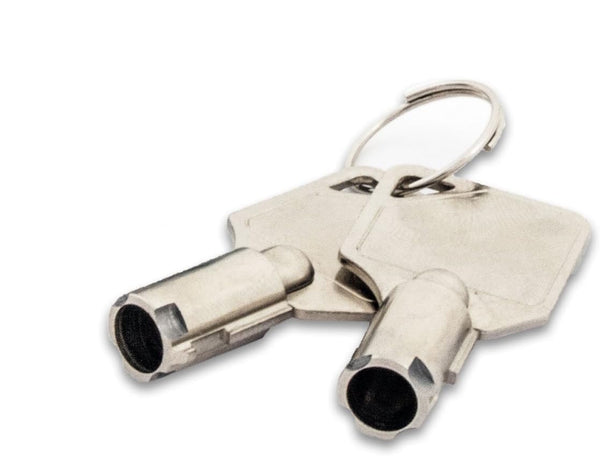 Key Tab Lock Miniature Tubular Push Lock & Key, Chrome Finish, for TABcare Metal En ...