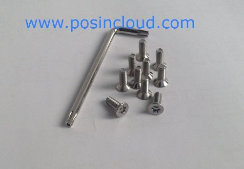10 Stainless Tamper Proof M4 Torx Flat Head Pin In Star Security Screws with Screwdriver